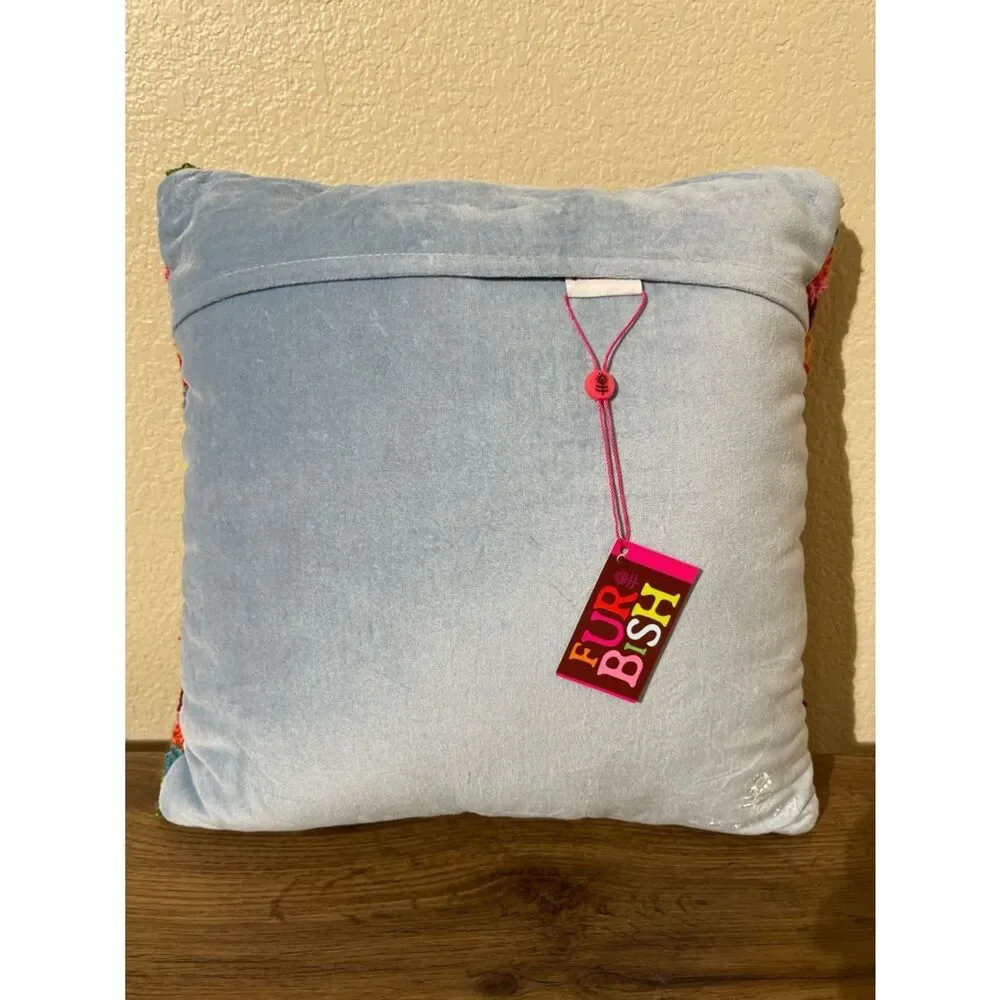 Colorful 'LIT AF' Decorative  Pillow — Multicolor Accent